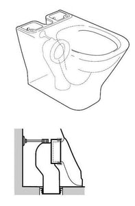 Elbow Outlet Connector 210mm bottom outlet