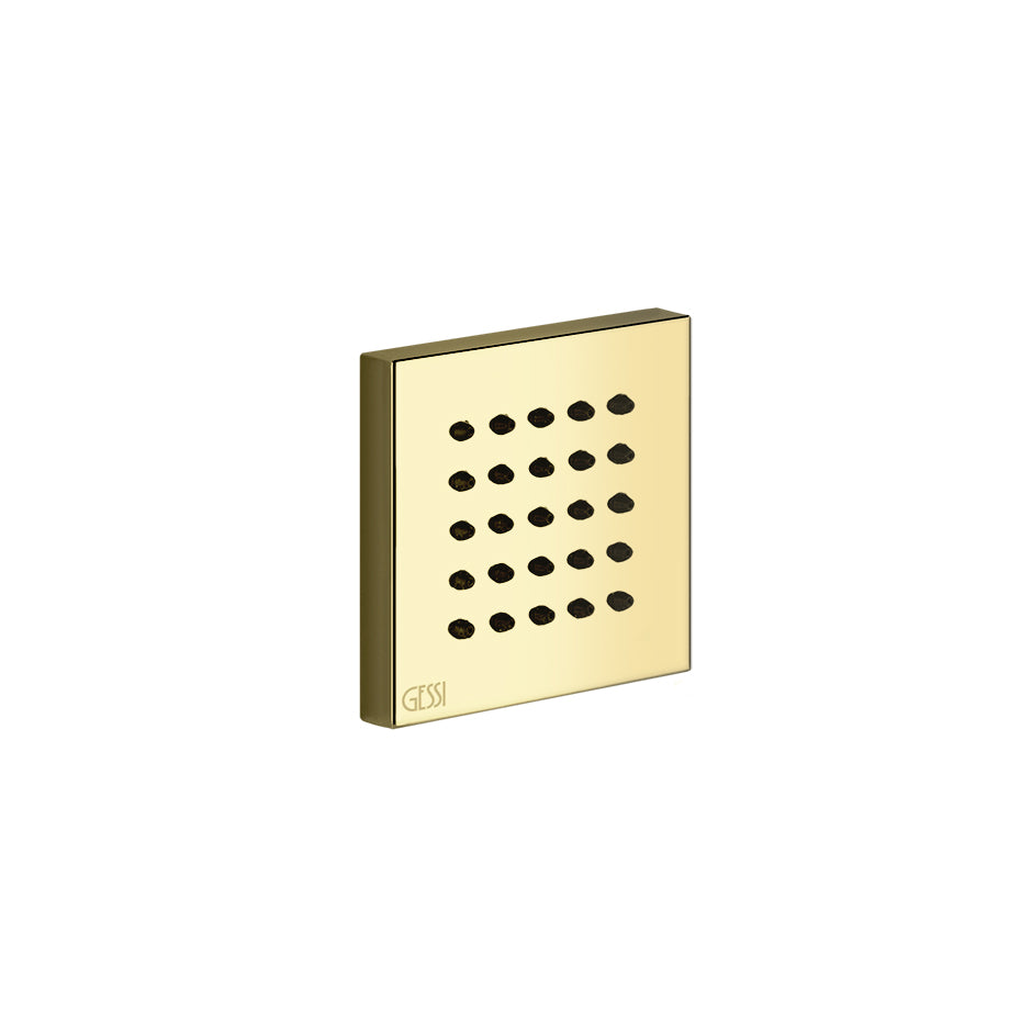 Rettangolo Wellness 32973.080 65 X 65 mm Lateral Wall Shower Head in Gold Ccp