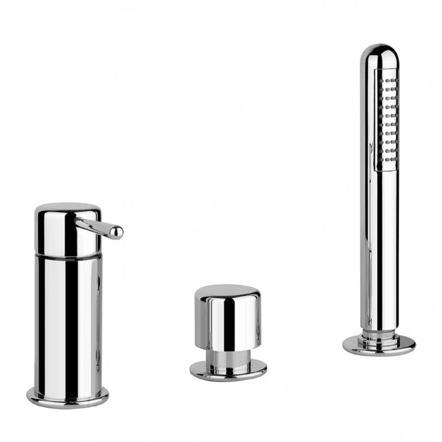 Goccia 33638031 Three Hole Bath Mixer in Chrome