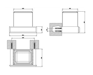 Eleganza 46407.030 Wall-Mounted Tumbler Holder in Copper Pvd