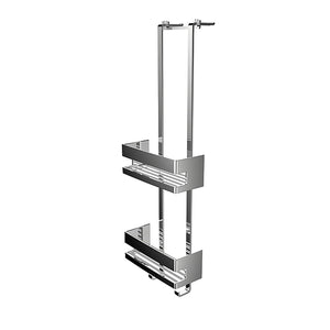 System2 354500125 Door-Mounted Basket Rack in Chrome