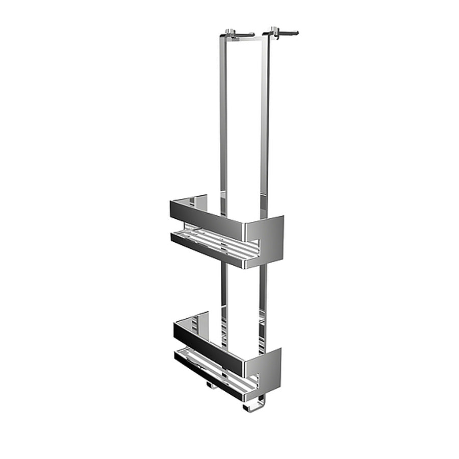 System2 354500125 Door-Mounted Basket Rack in Chrome