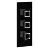 Eleganza 46212.706  5-Way Thermostatic Mixer in Black Metal Pvd with 43111.031 built-in parts