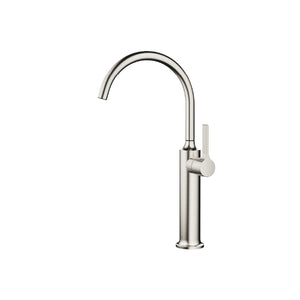 Vaia 33.533.809.06 single-lever basin mixer in platinum matt with raised base