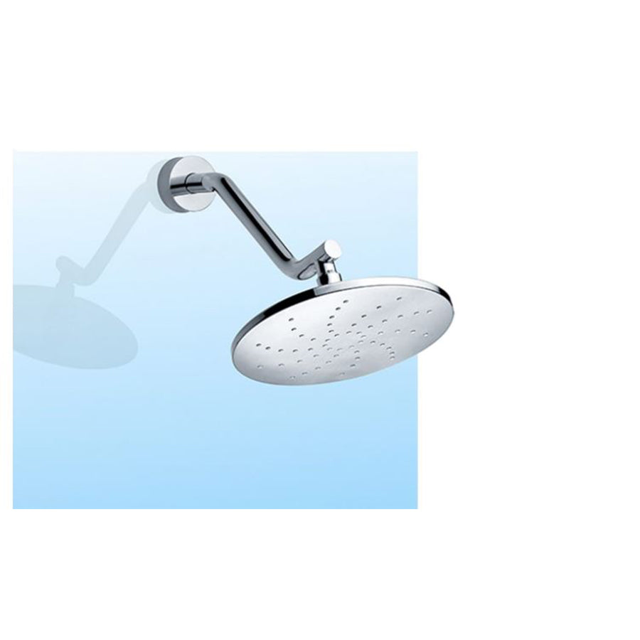 Brooks EMI-11801-CP Emile brass 8-inch showerhead w/wall-mount shower arm