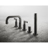 Inciso L 58040.187 5-hole bath mixer with diverter, aged bronze