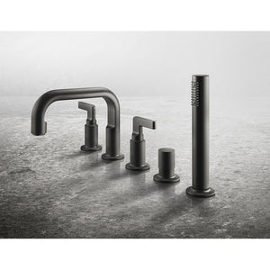 Inciso L 58040.187 5-hole bath mixer with diverter, aged bronze