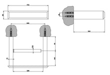 Load image into Gallery viewer, Paper holder without cover in brushed brass PVD
