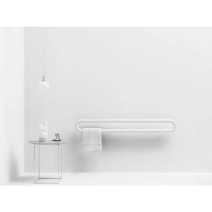 STBR towel bar standard CROM 1500 x 210 mm in  BIAN with electrical right cable, 200Watt