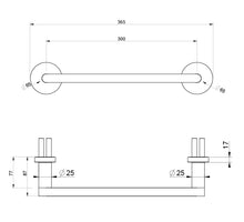 Load image into Gallery viewer, 38917.031 300mm grab bar in chrome
