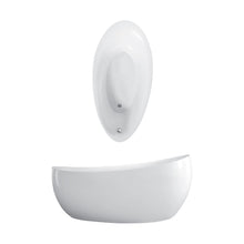 Load image into Gallery viewer, UBQ194AVE9W1V-01 Aveo New Generation free-standing seamless bathtub, with pre-fitted outlet Size: 1900 x 950mm
