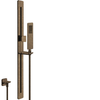 41142.713 Ispa shower Sliding rail in Antique Brass with antilimestone handshower, 1,50 m flexible hoseand water outlet