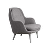 FRITZ HANSEN Fri JH4 Armchair, 800w x 880d x 905h mm, Frame Brushed Aluminum, Fabric Fiord 751
