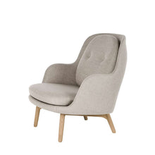 Load image into Gallery viewer, FRITZ HANSEN Fri JH4 Armchair, 800w x 880d x 905h mm, Frame Brushed Aluminum, Fabric Christianshavn 1121 Beige
