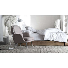 Load image into Gallery viewer, FRITZ HANSEN Fri JH4 Armchair, 800w x 880d x 905h mm, Frame Brushed Aluminum, Fabric Christianshavn 1121 Beige
