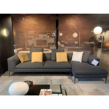 Load image into Gallery viewer, Michel M231TS + M156CHD Sofa in Esopo 153 Fabric and Bronzed Nickel Painted Frame
