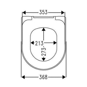 Subway floorstanding toilet bowl with Subway cistern and Subway seat & cover