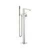 Lulu 25.963.710.06 Floor-Mounted Bath Mixer in Platinum Matt with 3594597090 Concealed Part