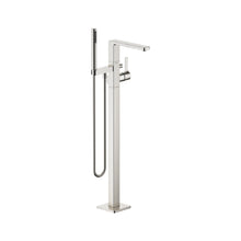Load image into Gallery viewer, Lulu 25.963.710.06 Floor-Mounted Bath Mixer in Platinum Matt with 3594597090 Concealed Part
