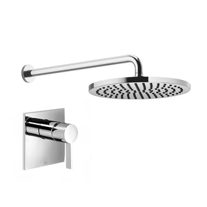 Xstream 3601567000 Wall-Mounted Single-Lever Shower Mixer in Chrome (concealed parts included) with 28679970-00 Wall-mounted Headshower Dia 300 in Polished Chrome