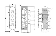 Load image into Gallery viewer, Cono 45206.030 Thermostatic High-Capacity Mixer in Copper Pvd (concealed parts included)
