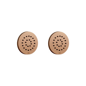 Oxygene wellness 32971.030 lateral wall shower head 65 mm diameter in copper PVD