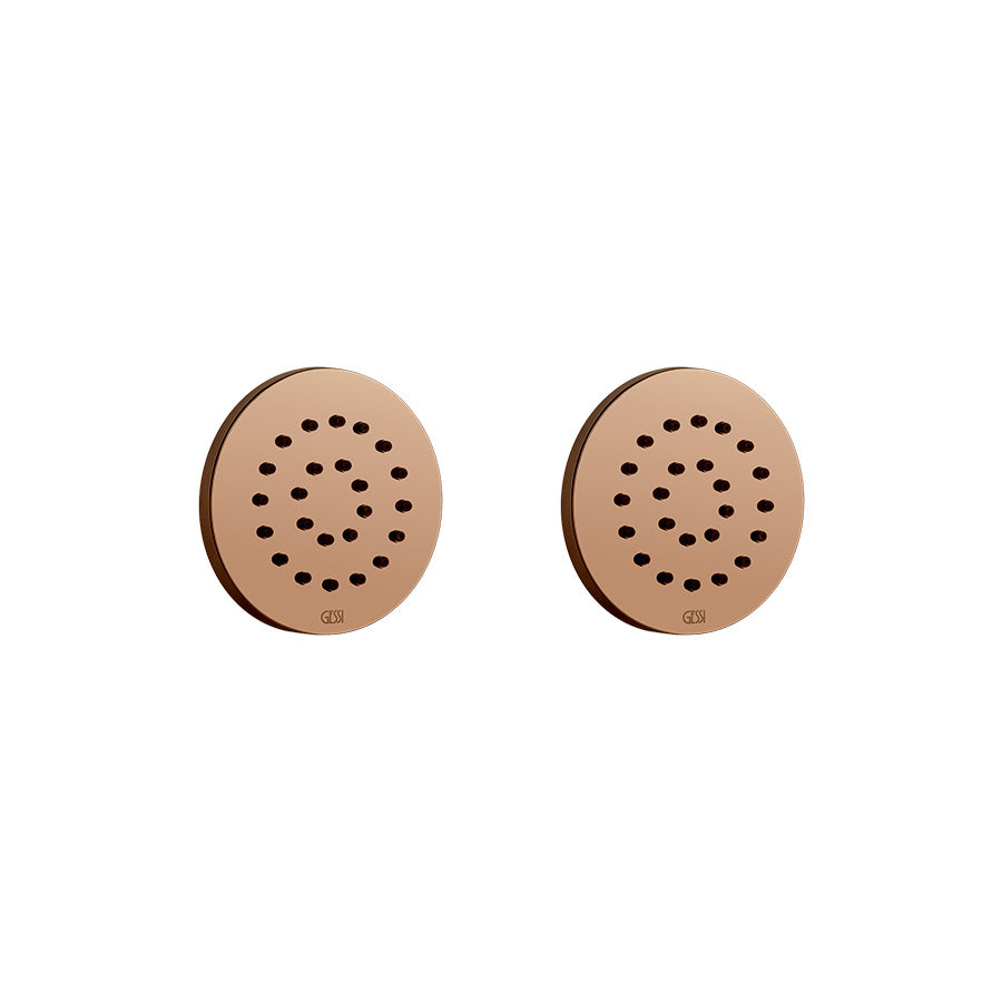 Oxygene wellness 32971.030 lateral wall shower head 65 mm diameter in copper PVD