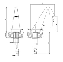Load image into Gallery viewer, Cono 45091030 Counter Spout in Copper PVD without Control, waste and overflow
