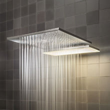 Load image into Gallery viewer, Acquadolce Light 6993l032b Multifunction Shower Head in Brushed Stainless Steel with 6900l002a Built-In Part
