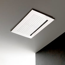 Load image into Gallery viewer, Acqua Zone 75 93 C022b Ceiling Mounted Showerhead 530 X 346 mm in Brushed Stainless Steel with Waterfall  with 75 00 C021a Built-In Piece
