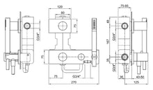Load image into Gallery viewer, Milano 31934712b 
External Piece Of Thermostatic Shower Mixer in Brushed Stainless Steel with Handshower &amp; 19 93 4712a 
Internal Piece

