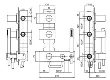 Load image into Gallery viewer, Milano 31934713b 
External Piece for Thermostatic Shower Mixer in Brushed Stainless Steel with Handshower &amp; 19934713a 
Built-In Piece
