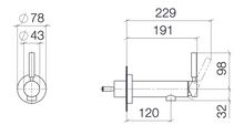 Load image into Gallery viewer, Tara Logic 36.803.885.00 Wall Mounted Single-Lever Basin Mixer in Chrome (concealed part included)
